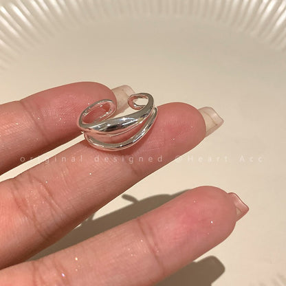 Women's Simple Design Small Pieces Of Sier Pearl Rings