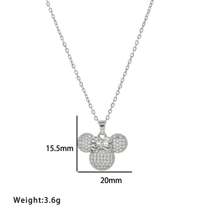 Women's Diamond Mickey Simple Personality Exquisite Refined Grace Necklaces
