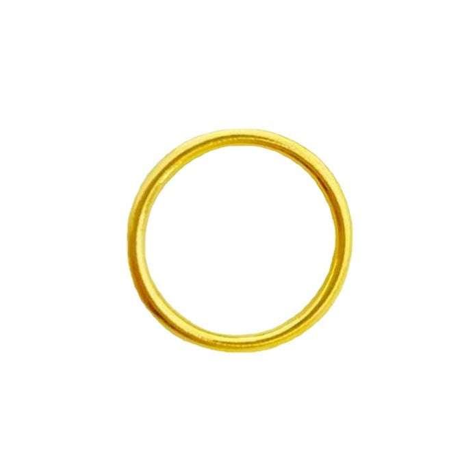Women's & Men's Gold Ancient Law Inheritance Simple Frosted Rings