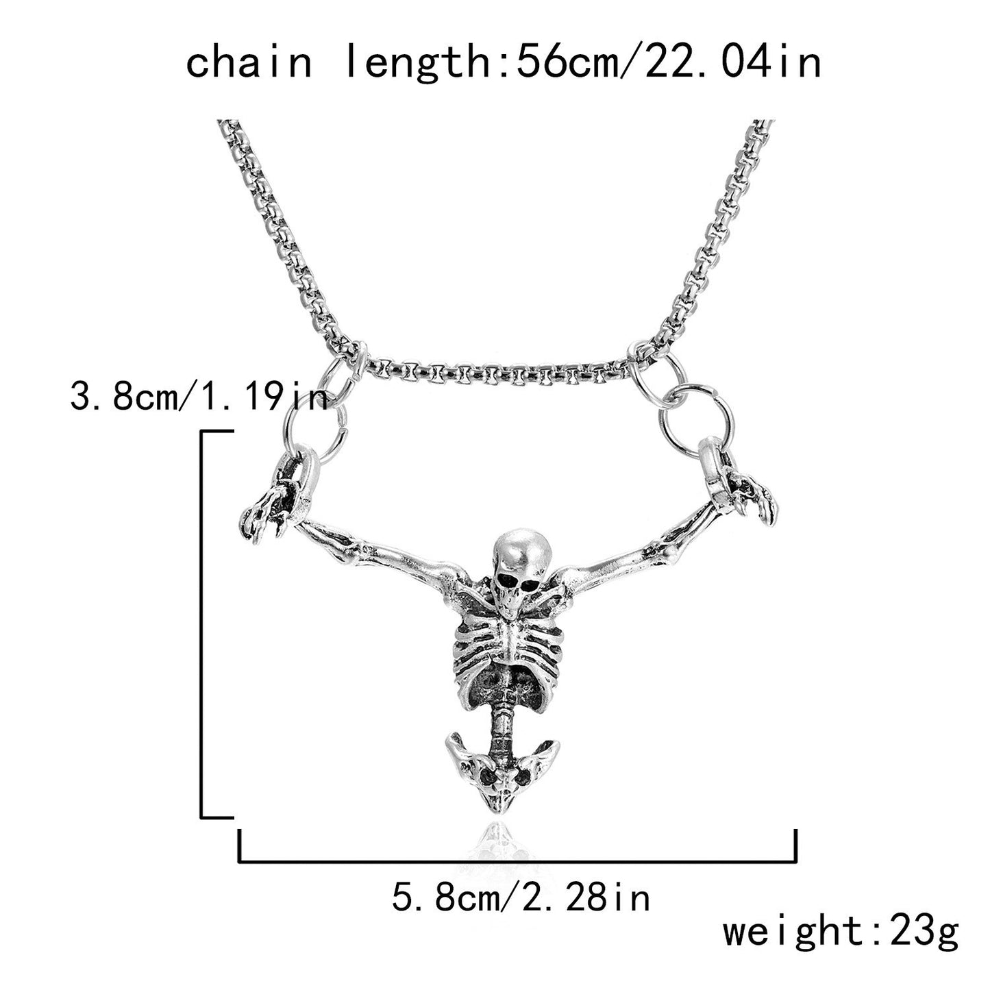 Dark Style Halloween Skull Punk Day Necklaces