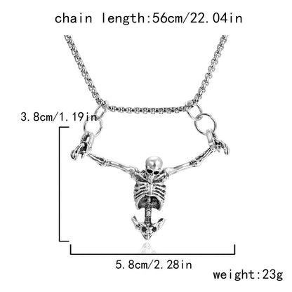 Dark Style Halloween Skull Punk Day Necklaces