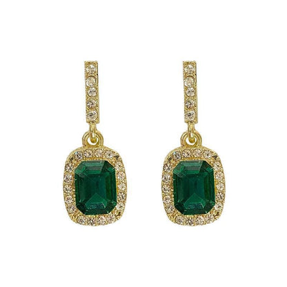 Green Fresh Light Luxury High-grade Fashionable Earrings