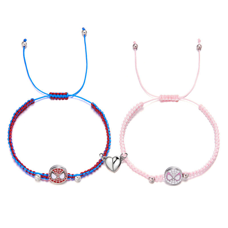 Graceful Spider Magnetic Fashionable Couple Hand-woven Bracelets