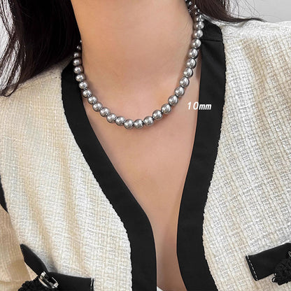 Women's French Entry Lux Retro Fashionable Imitation Stackable Necklaces