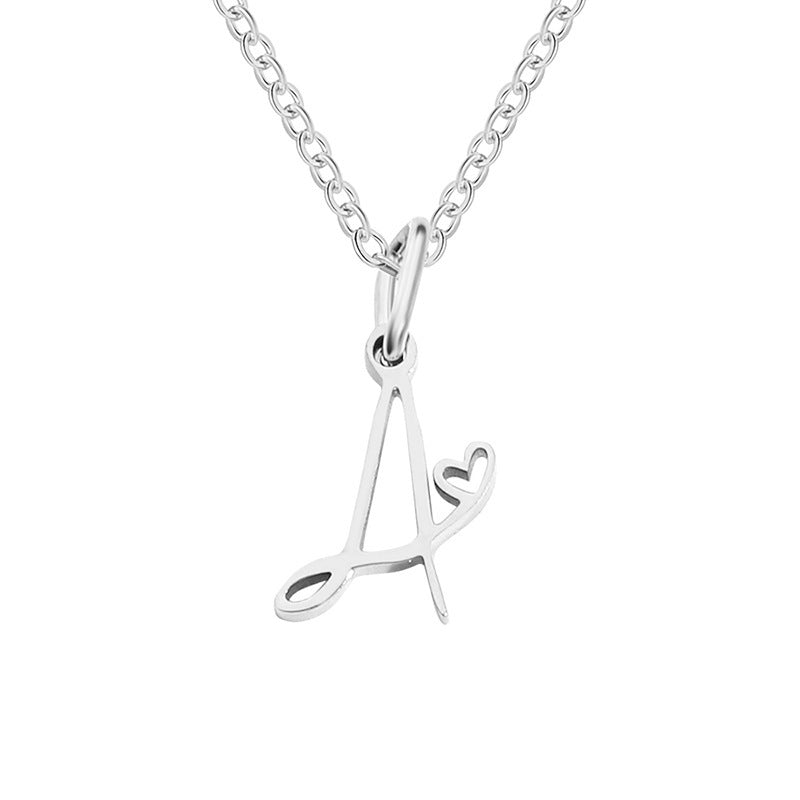 Letter Female Personalized Minority Clavicle Chain Pendants