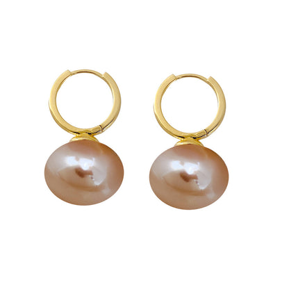 Fashion Imitation Pearl Ear Clip Temperament Earrings