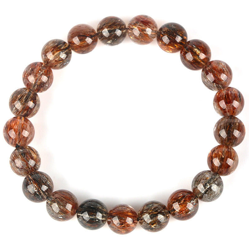 Natural Black Gold Super Seven Rutile Mica Bracelets