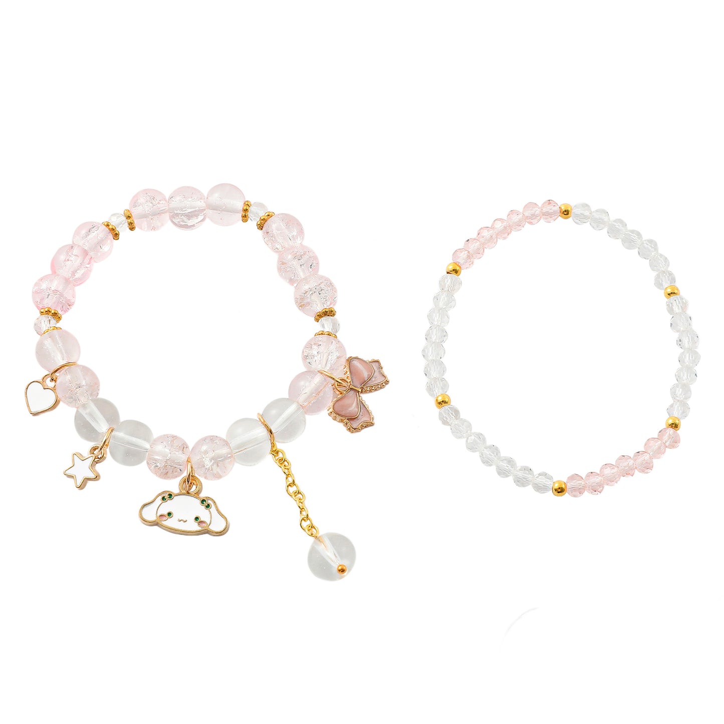 Anime Hello Kitty Clow Beaded Ornament Bracelets