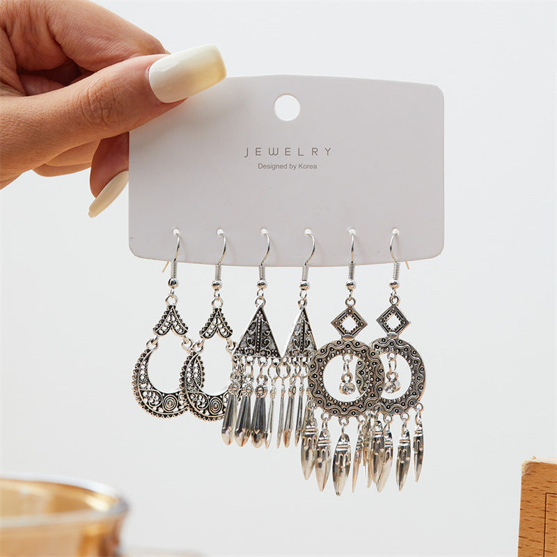 Ethnic Style High-grade Bohemian Vacation Hollow Rings