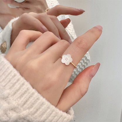 Glazed Butterfly Female Western Style Design High Sense Unique Rings