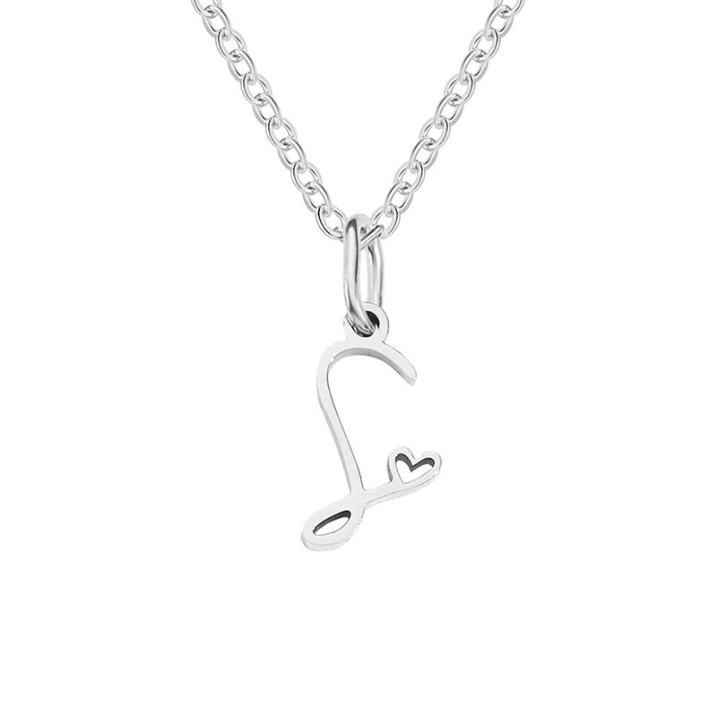 Letter Female Personalized Minority Clavicle Chain Pendants