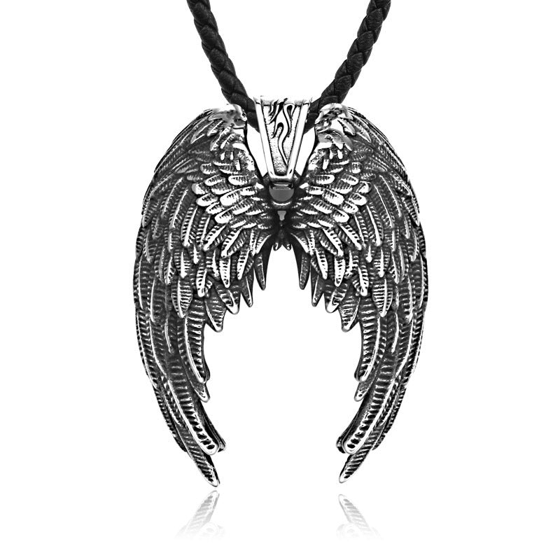 Women's & Men's Stainless Steel Angel Wings Fashion Personality Pendants