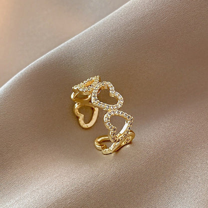 Female Niche Simple Light Luxury Opening Rings