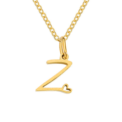 Letter Female Personalized Minority Clavicle Chain Necklaces