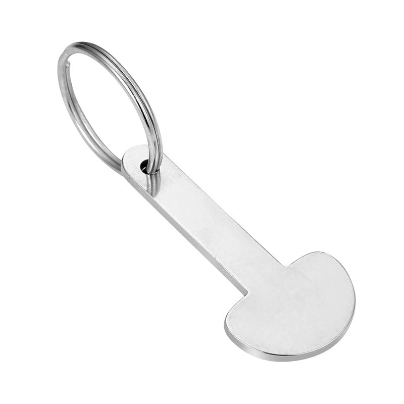 Steel Key Accessory Foreign Supermarket Token Cart Pendants