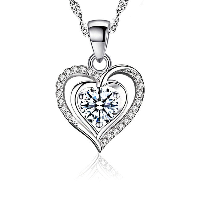 Heart Of The Ocean Clavicle Light Luxury Simplicity Pendants