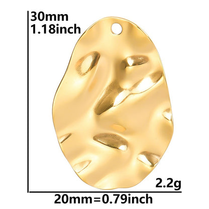 Colorful Vacuum Plating Stainless Steel Geometric Spacer Pendants