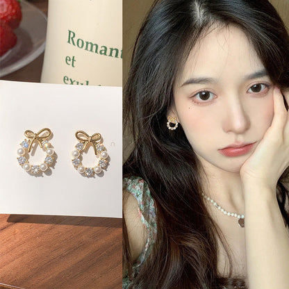 Asymmetric Rabbit Flower Mori Creative Design Earrings