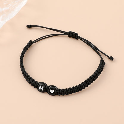 Woven Letter Simple Personality Love Friendship Bracelets