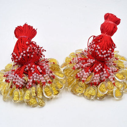 Special Offer Red Rope Crystal Maitreya Gold Foil Pendants