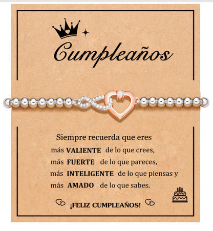For Ladies Steel Ball Infinite Love Bracelets