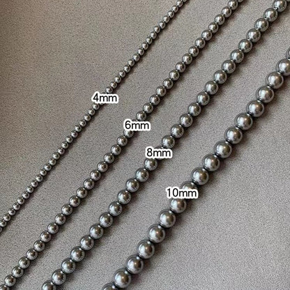 Gray Ni Pearl High-grade Knot Vintage Necklaces