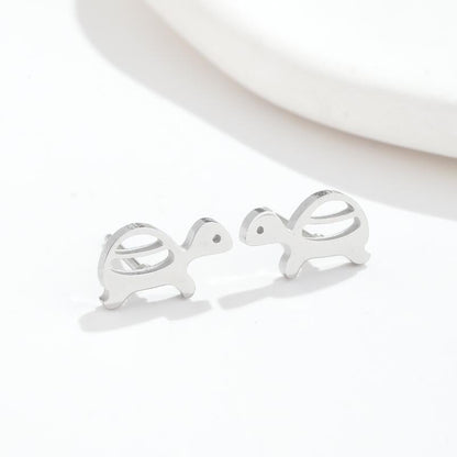 Stainless Steel Mini Turtle Personalized Cute Earrings