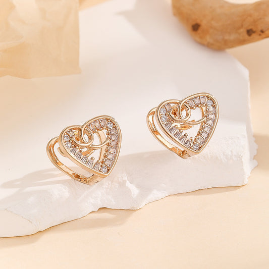 Personality High-grade Zircon Versatile Design Exquisite Earrings