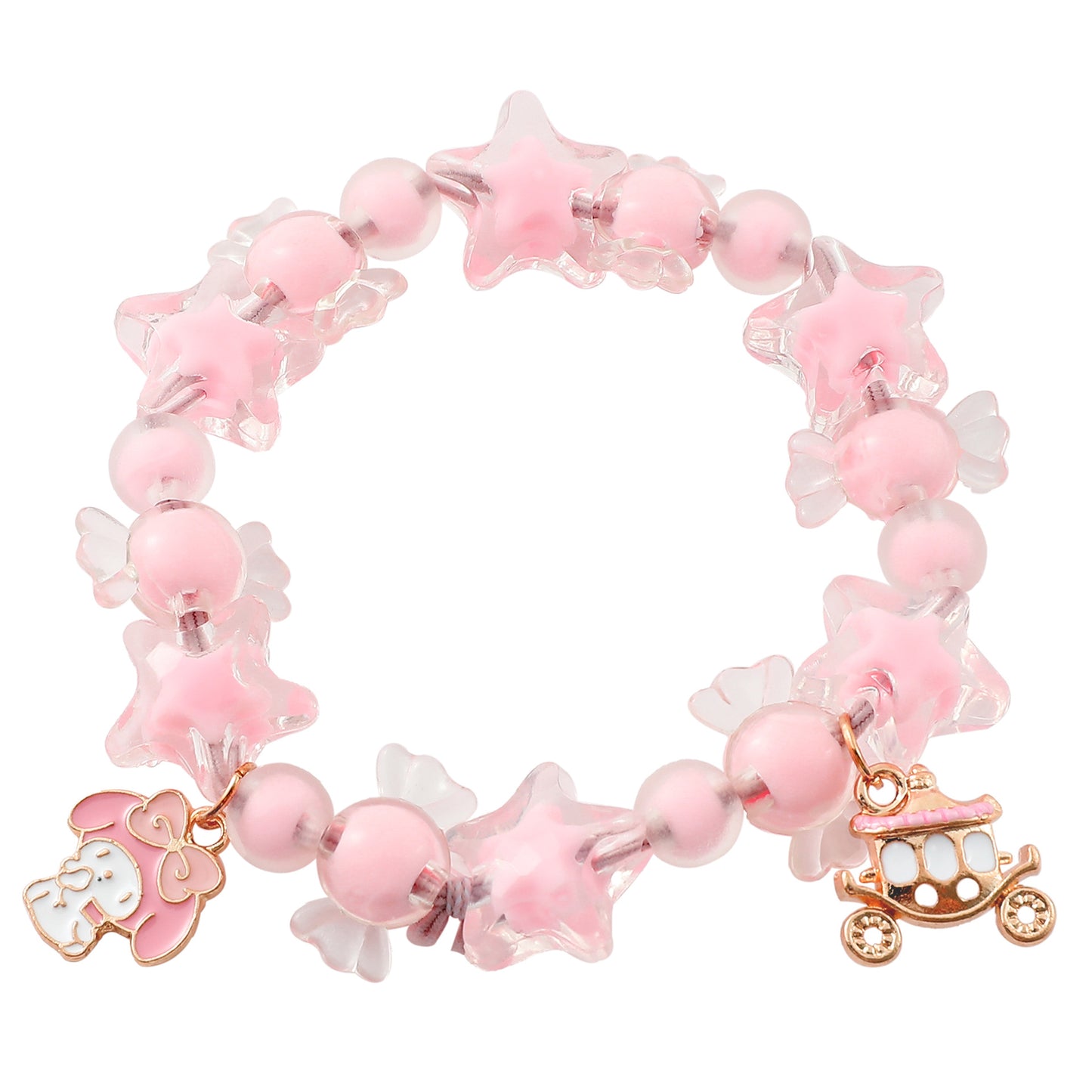 Anime Hello Kitty Clow Beaded Ornament Bracelets