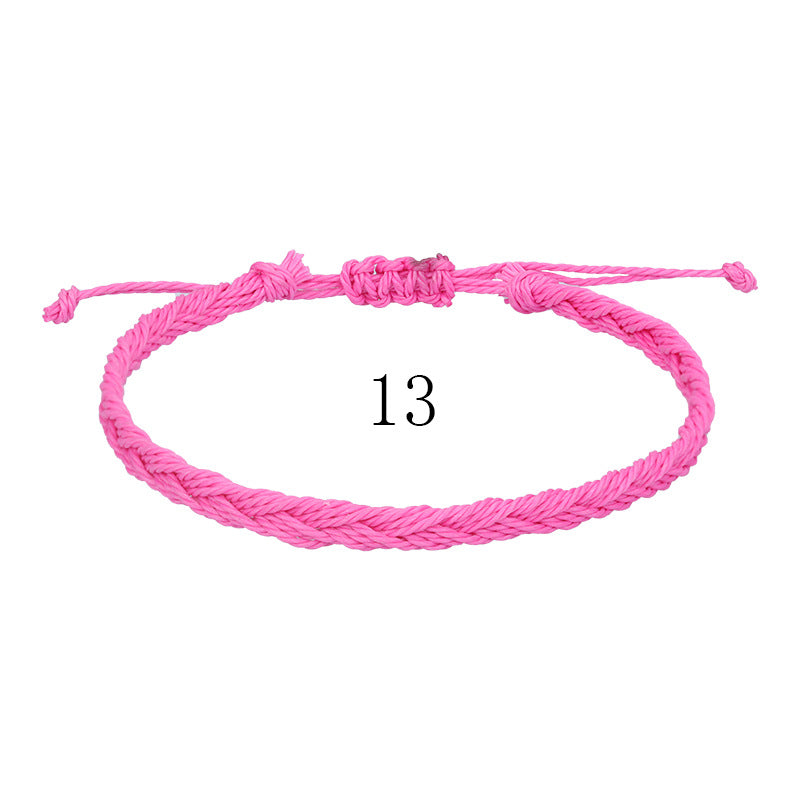 Waterproof Wax Line Woven Boho Surfing Bracelets