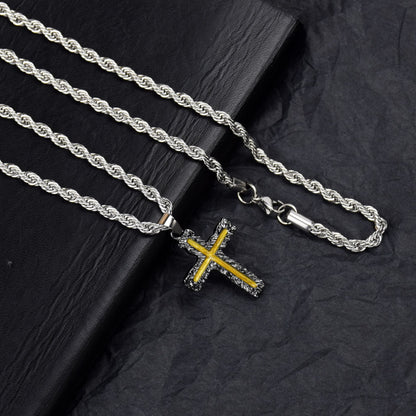 Men's Ear Accessories Magma Cross Titanium Steel Pendants