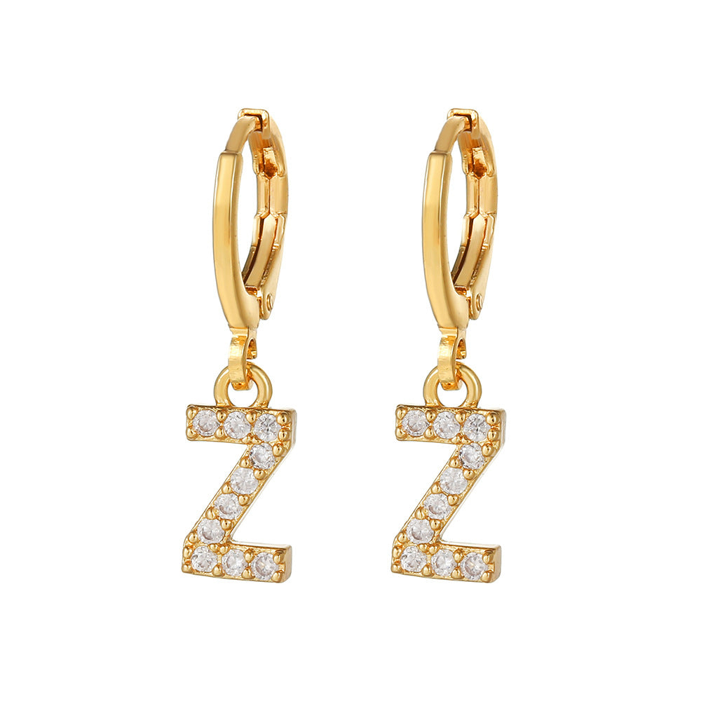 Women's Ear Clips Copper Plated Gold Micro Earrings