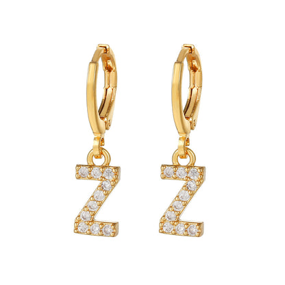 Women's Ear Clips Copper Plated Gold Micro Earrings