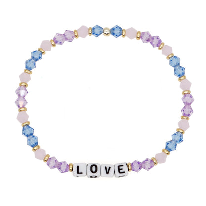 Women's Bohemian Style Crystal Letter Simple Personality Bracelets