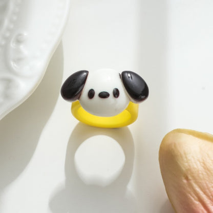 Funny Cartoon Open Personality Niche Unique Rings