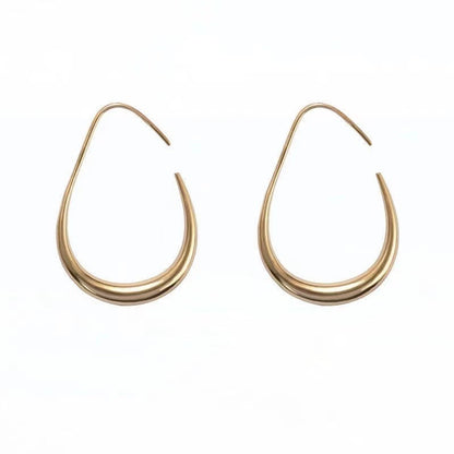 Personality Retro Style Temperament Simple Cold Hoop Ear Earrings