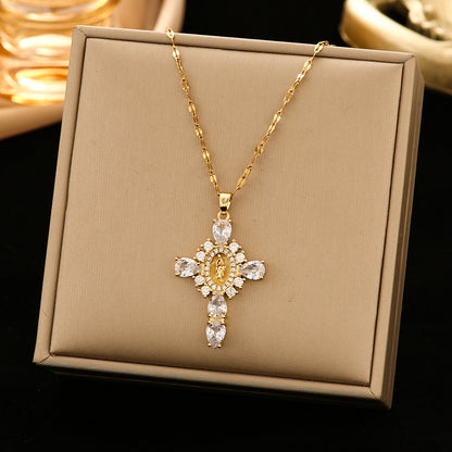 Women's Steel Ornament Design High-grade Light Luxury Necklaces