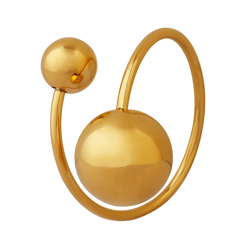 Ball Design Line Sense Open Little Rings