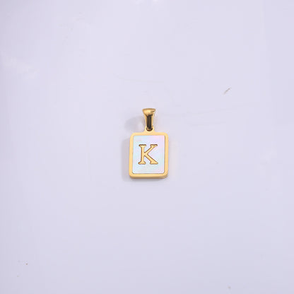 Fashion Real Gold Plated Letter Female Pendants