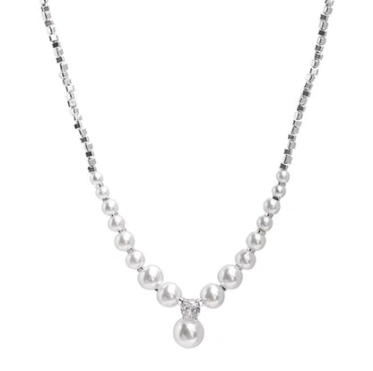 Women's High-grade Simple Temperament Clavicle Chain Zircon Necklaces