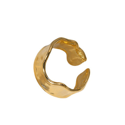 Stainless Steel Open Female Irregular Wind Rings