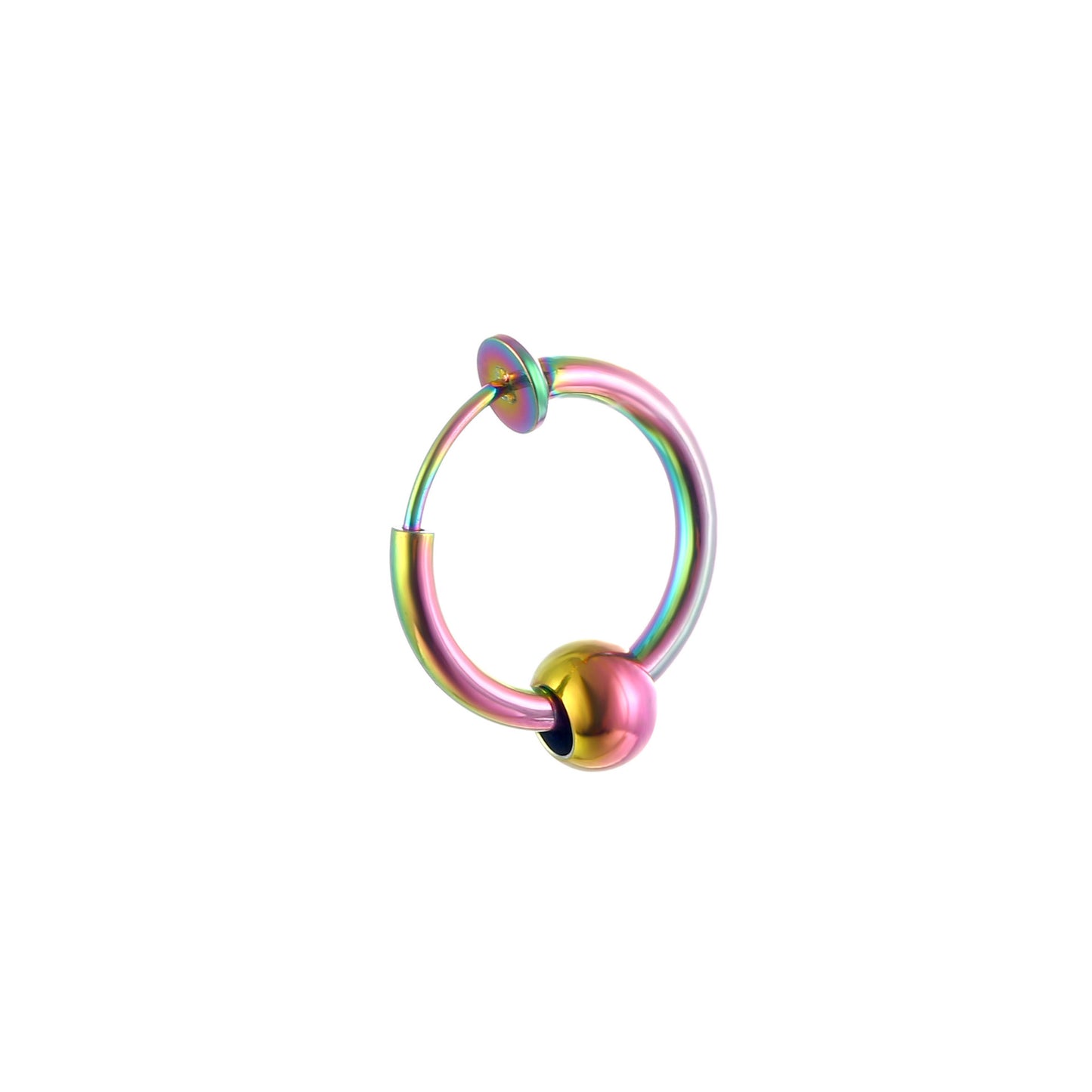 Round Tube Invisible Spring Ear Clip Earrings