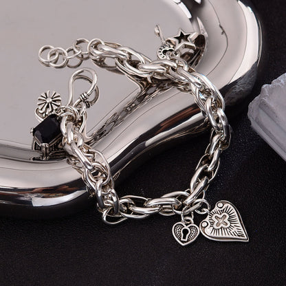 Luxury Personality Ancient Gold U-shaped Horseshoe Female Bracelets