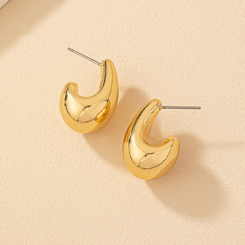 Drop-shaped Simple Cold Style Atmosphere Ear Earrings