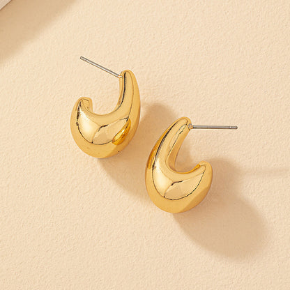 Drop-shaped Simple Cold Style Atmosphere Ear Earrings