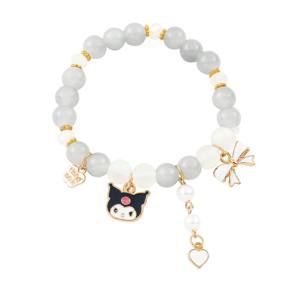 Anime Hello Kitty Clow Beaded Ornament Bracelets