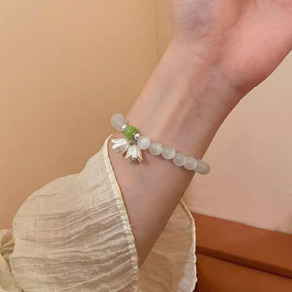 White Pearl Female Summer Mori Light Bracelets