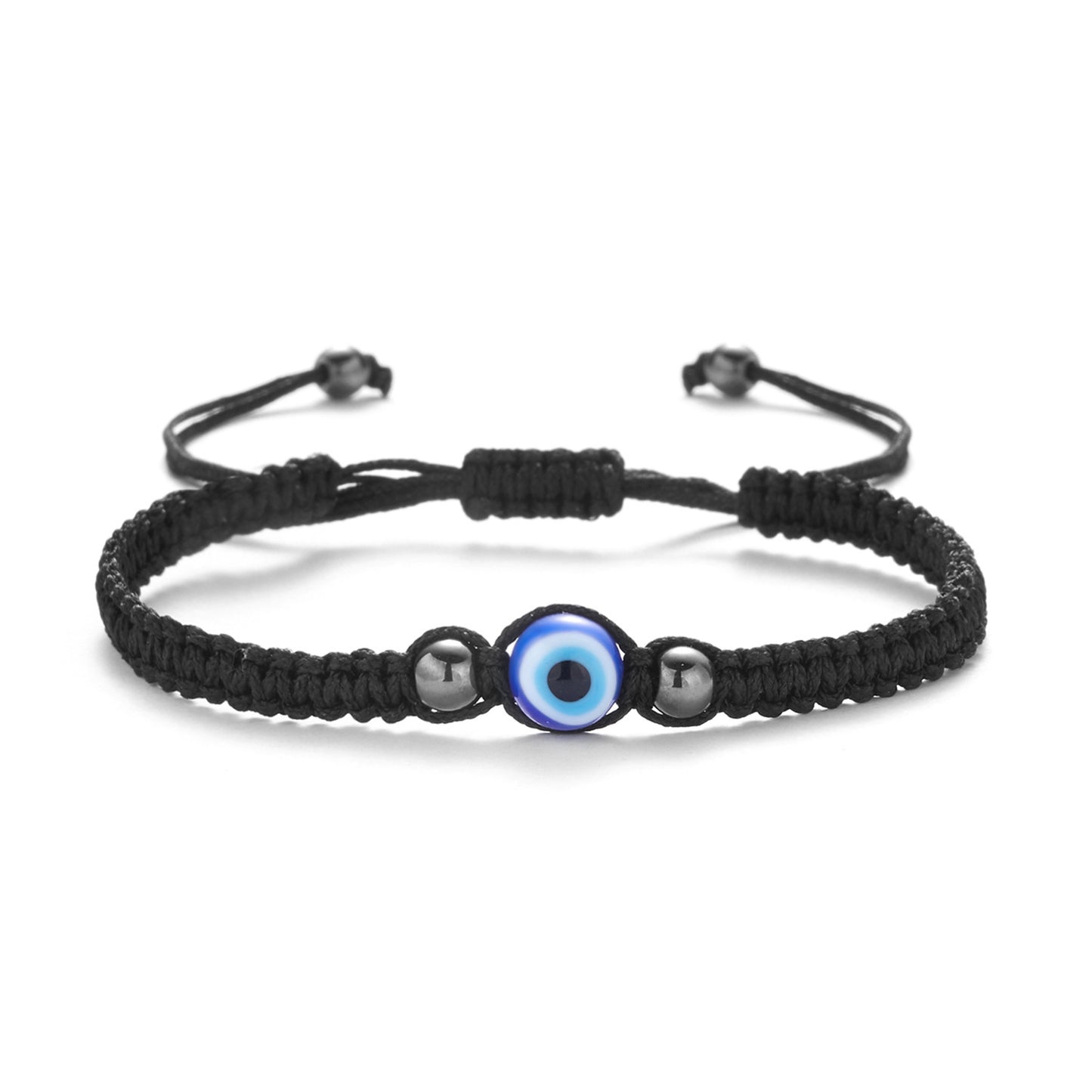 Devil Evil Eye Round Beads Wax Bracelets