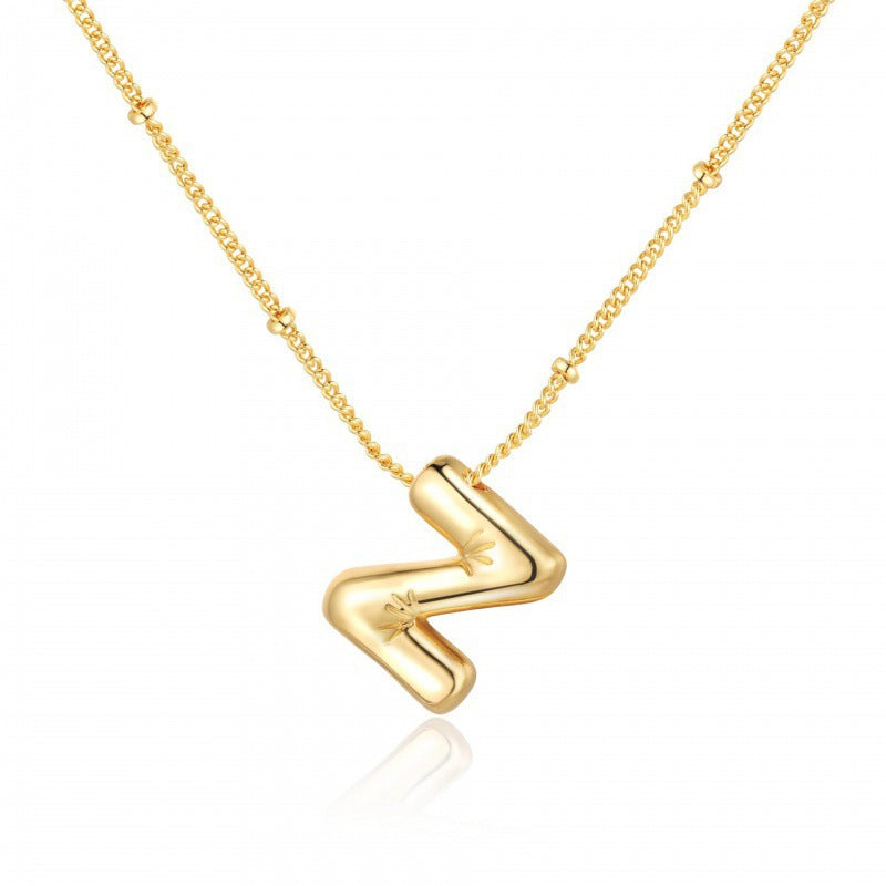 Women's Gold Balloon Glossy English Letter Fashion Pendants