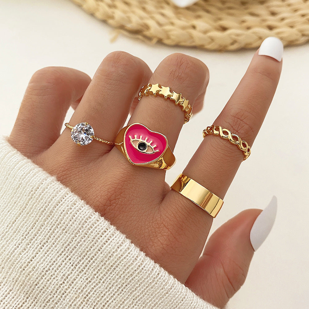 Creative Personality Twin Combined Set Suit Rings